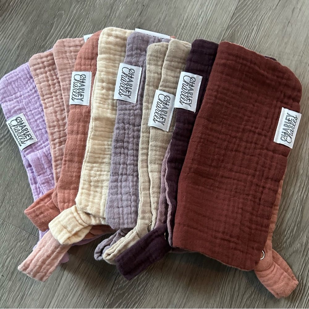 8 CHARLEY Charles Gauze Pacifier Holder Blanket - Mini 7 X 7